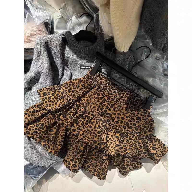 十三刚豹纹半身裙110