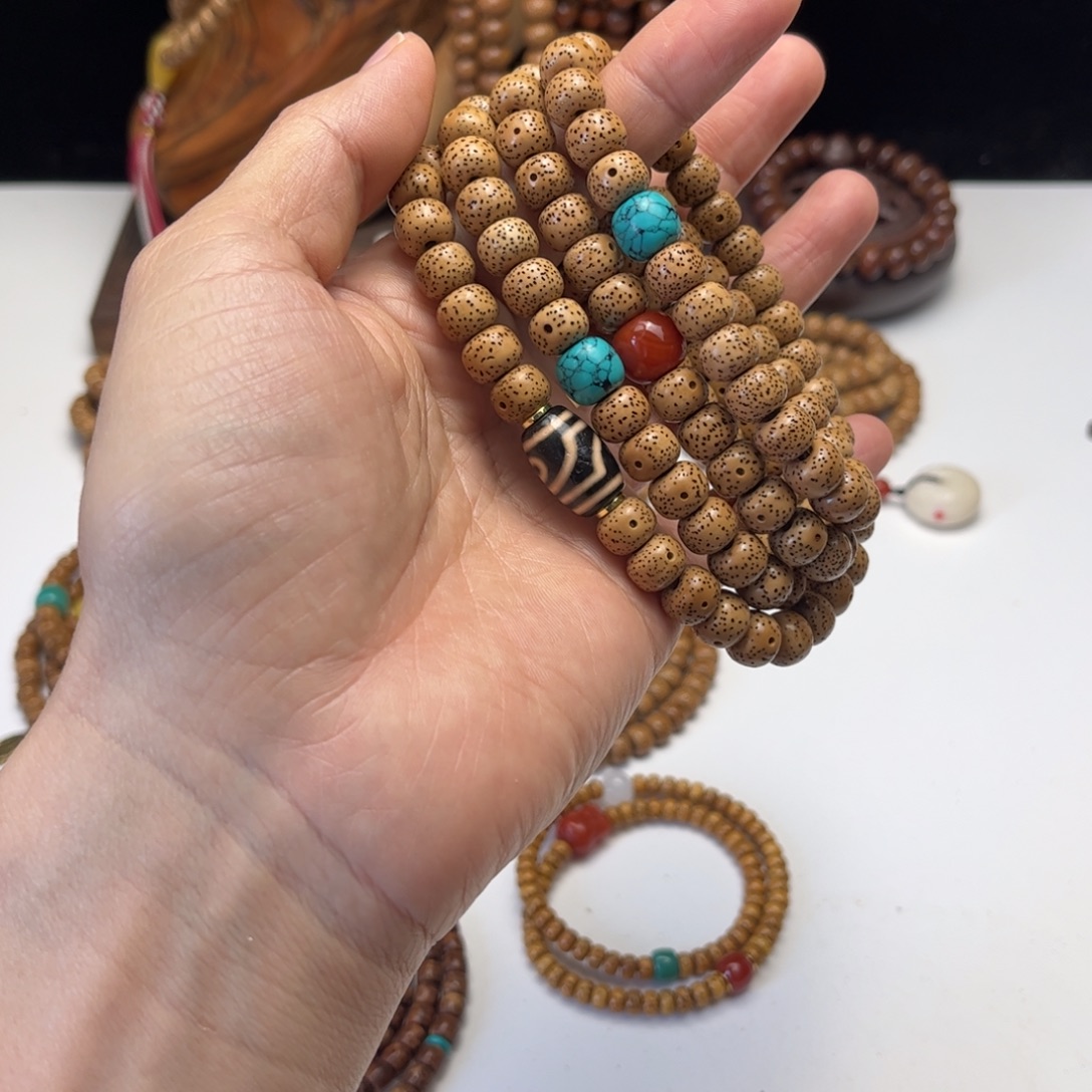 空***心星月菩提吊坠菩提