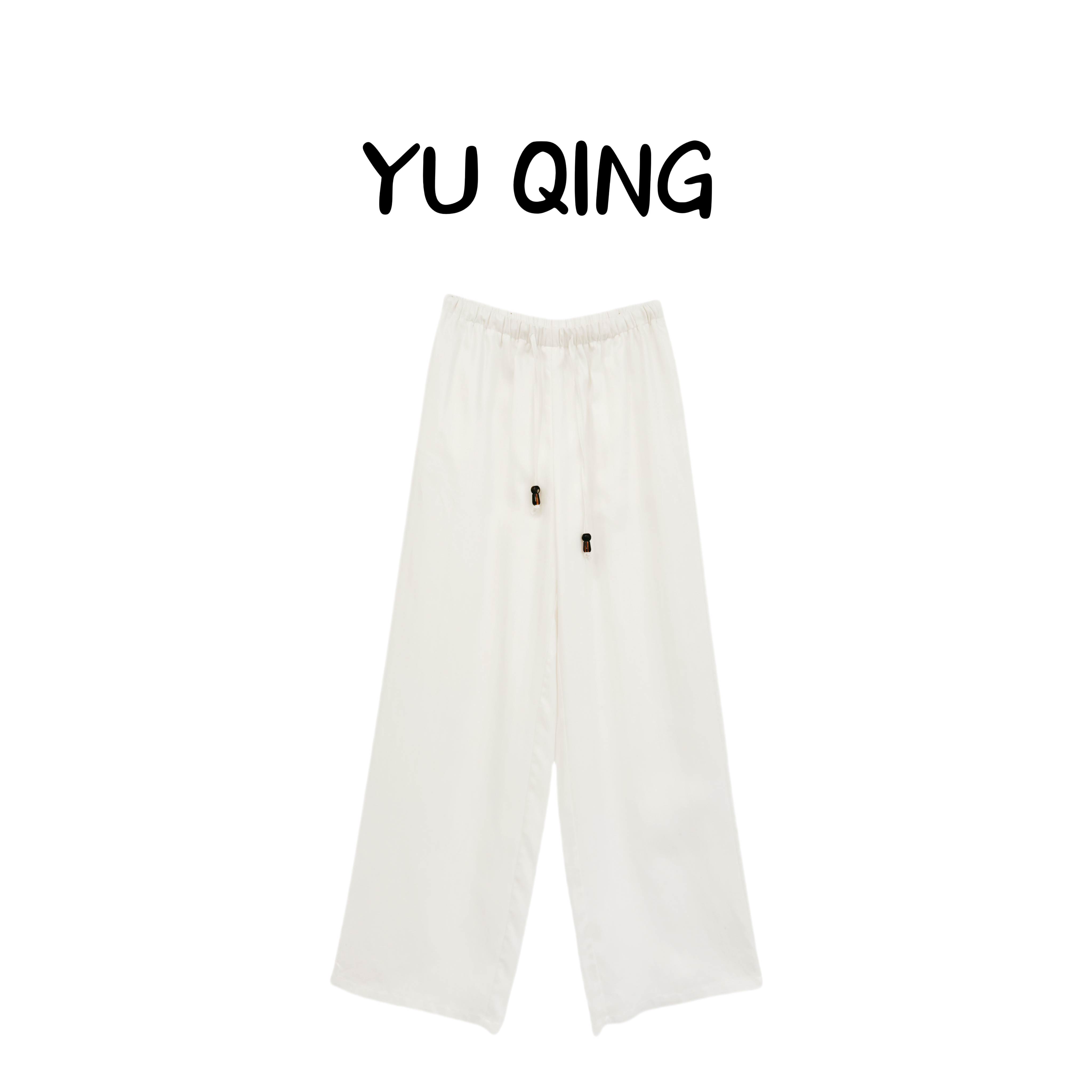 WYQ-【栗子】新款天丝亚麻透气高腰休闲百搭阔腿长裤