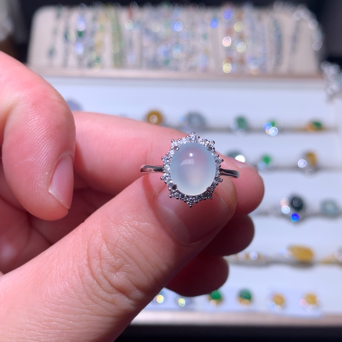 翡翠颈饰银S925镶嵌0003