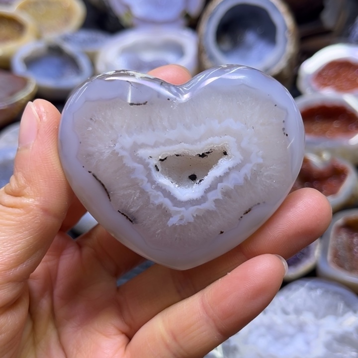 妍***妍珠宝半成品水晶未镶嵌爱心