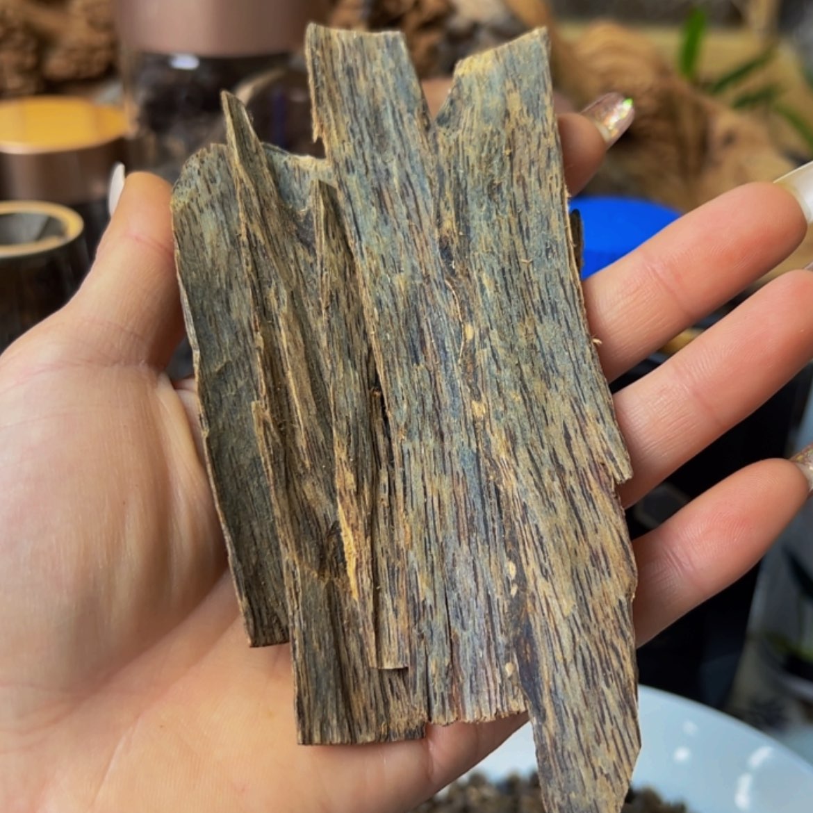 【闪购商品】沉香手把件奇楠树皮油老料21克