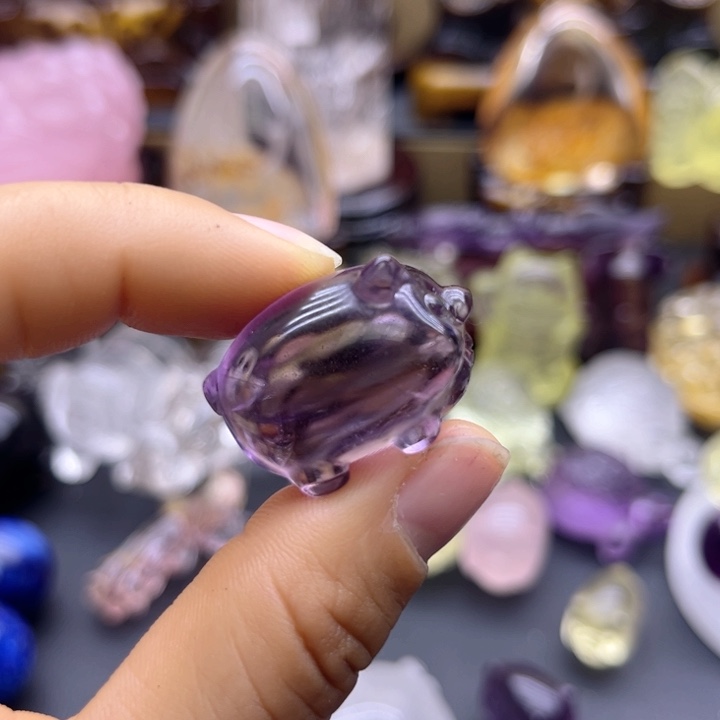 水晶摆件未镶嵌小*馨