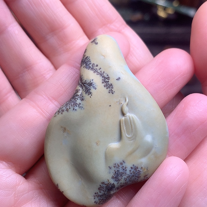 岫岩河磨玉（透闪石质玉）挂件未镶嵌