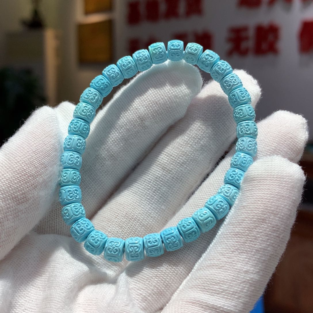 未镶嵌绿松石单圈半**珑