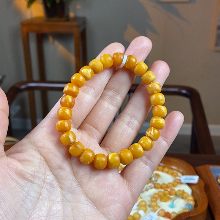 琥珀手链未镶嵌蜜蜡手串9