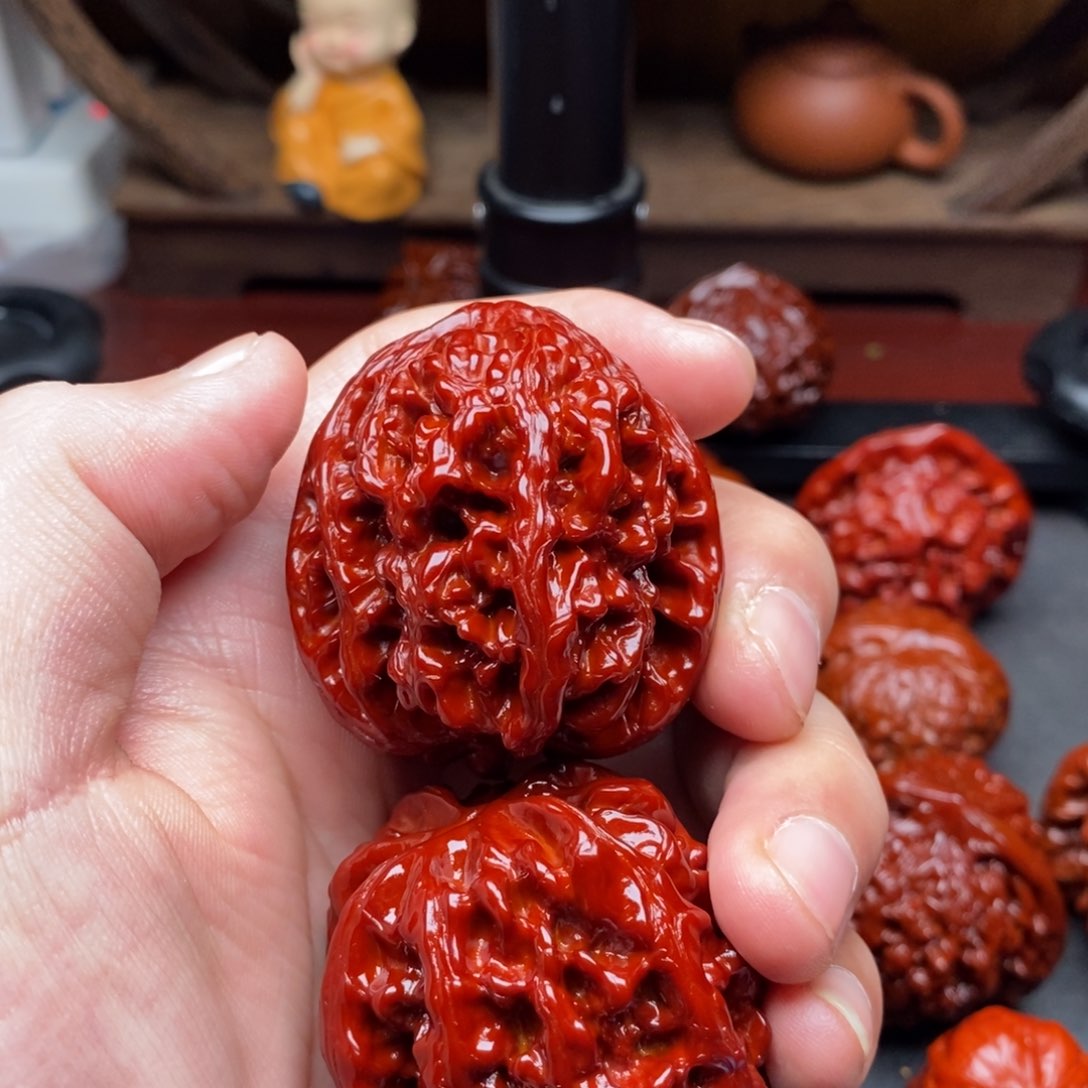 吊坠文玩核桃寒*修42大沽石