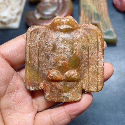 吊坠白玉菩提把件