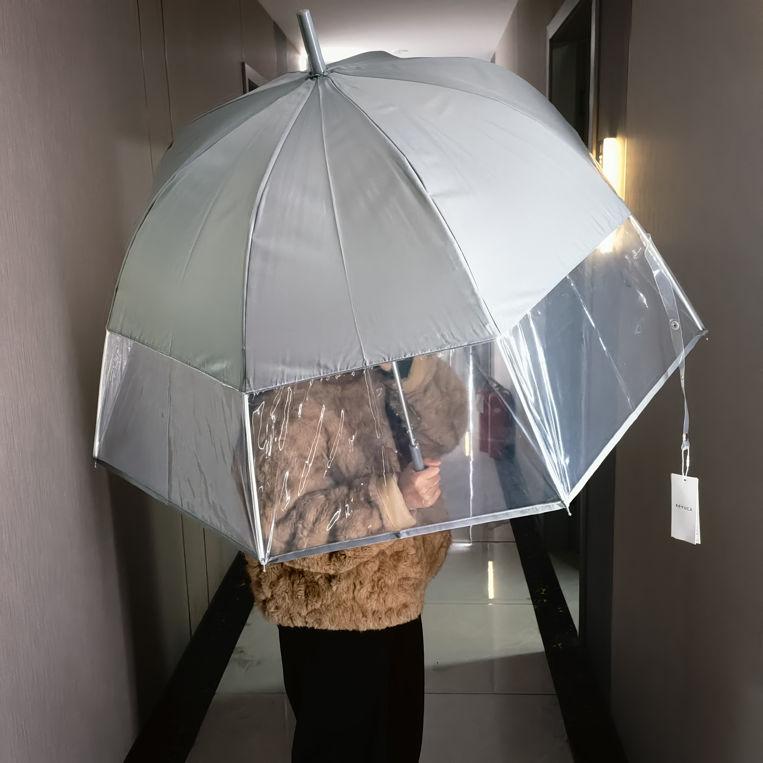 贵妇小姐姐都在用的小清新水母伞长柄伞