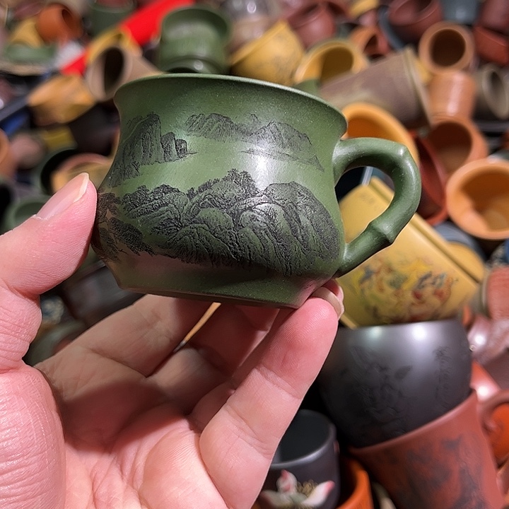 紫砂茶杯全手工紫砂主人杯