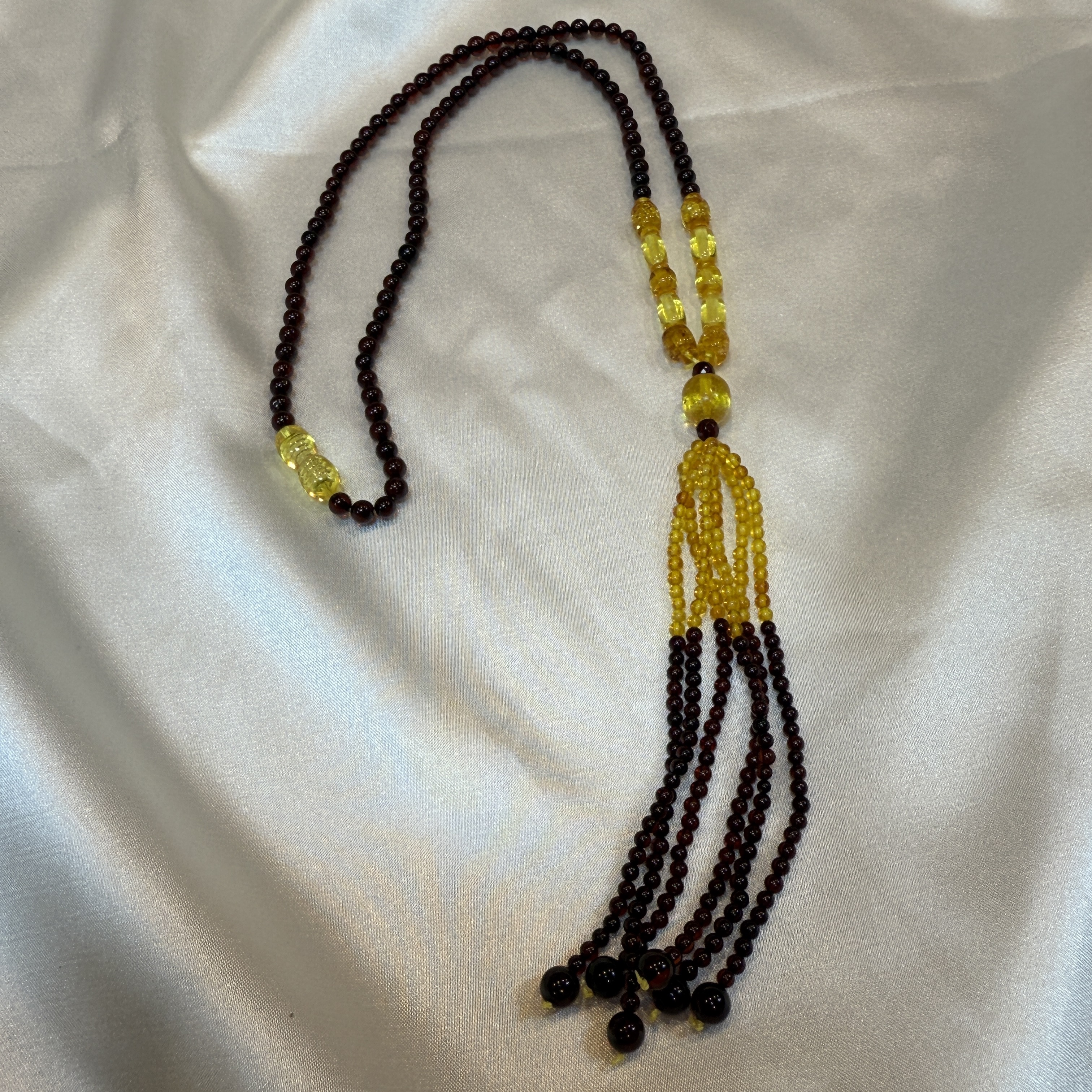 乔美琥珀首饰精美项链