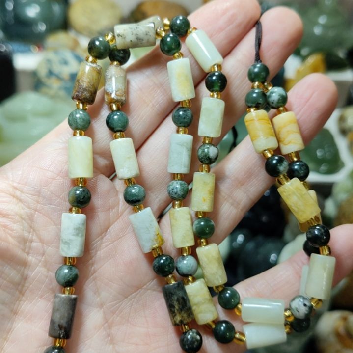 岫玉未镶嵌链子链子链子林*