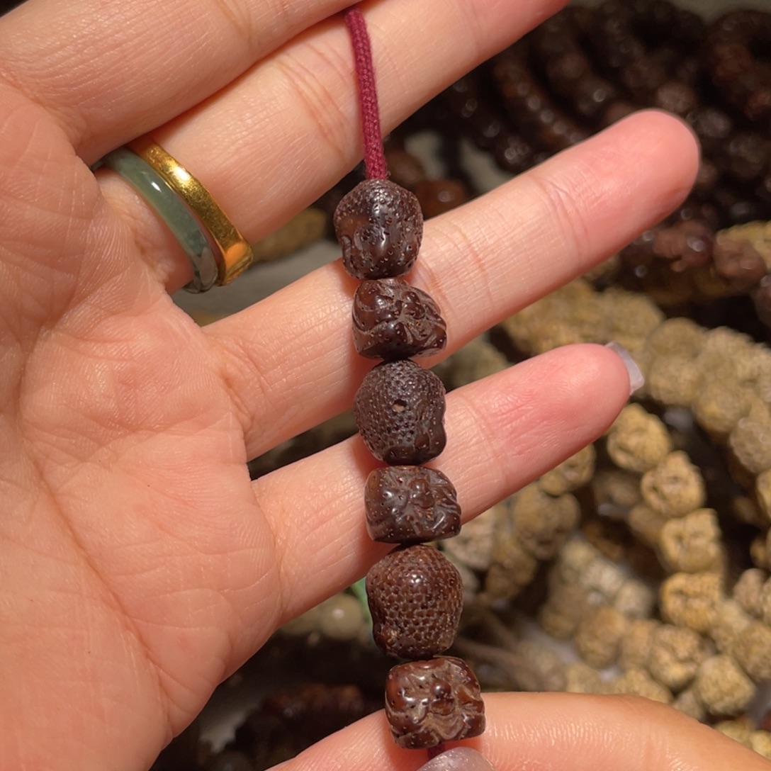 星月菩提吊坠如来佛一套黑金