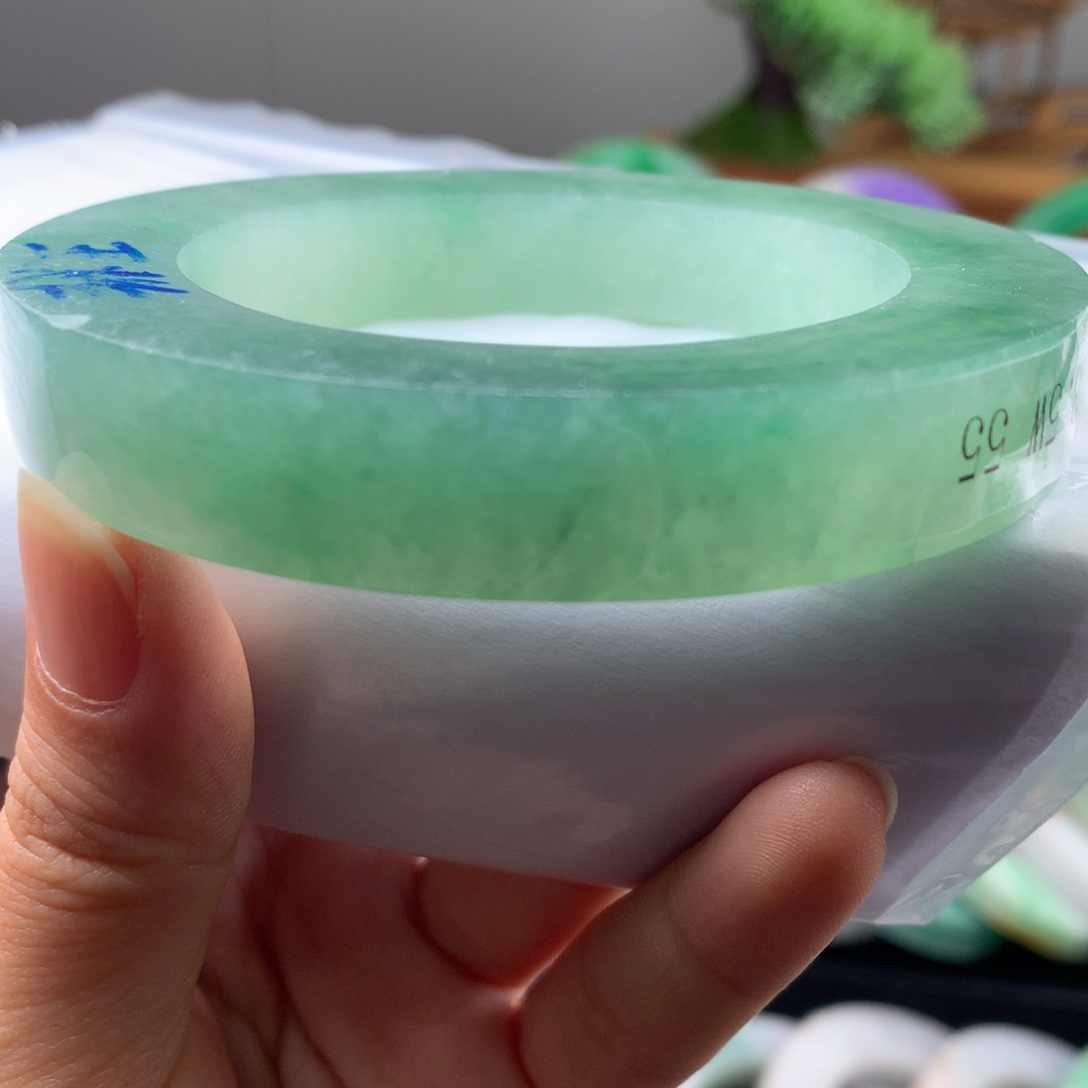 定制翡翠未镶嵌海蓝之谜55一63