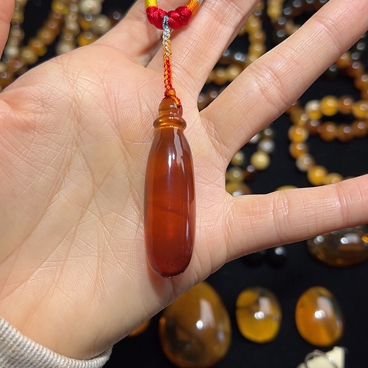 裸石琥珀未镶嵌磨牙棒