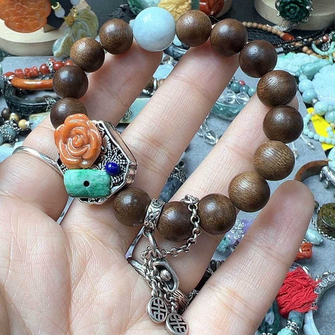 翡翠手链未镶嵌多样性发货