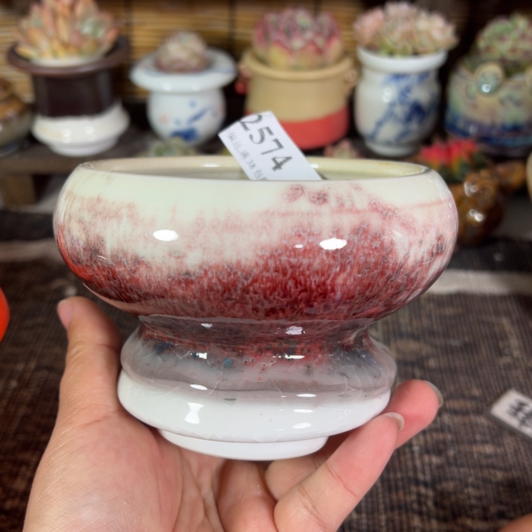 红陶口9 景德镇手工花盆