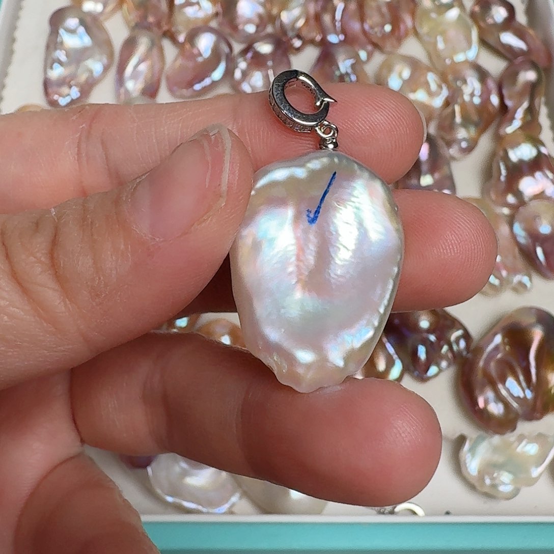 淡水珍珠颈饰银S925镶嵌