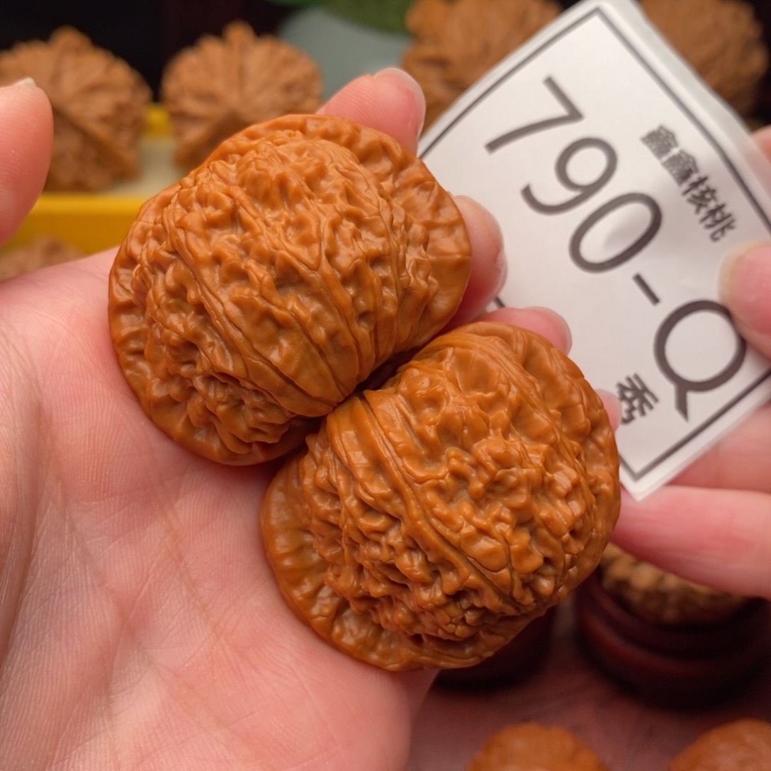 文玩核桃把件白狮42