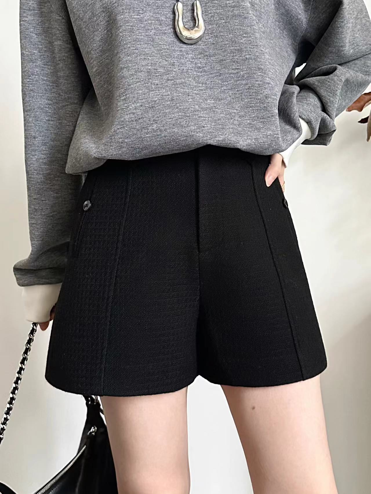 COCO ZHANG&BYE冬季显瘦百搭休闲短裤62273