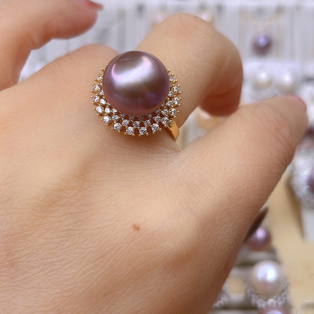 未镶嵌戒指淡水珍珠