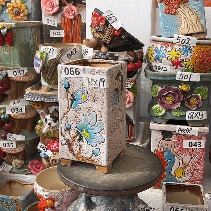 粗陶材质多肉花盆