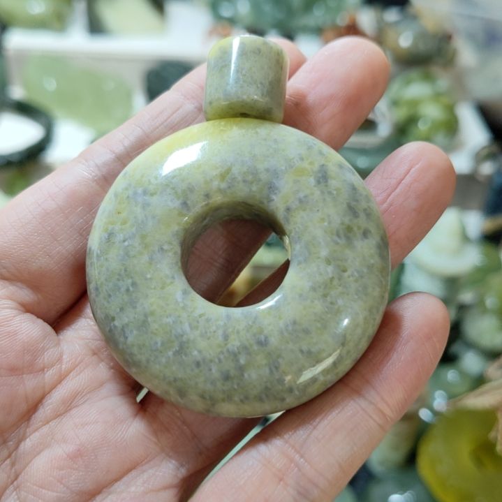 岫玉平安扣未镶嵌