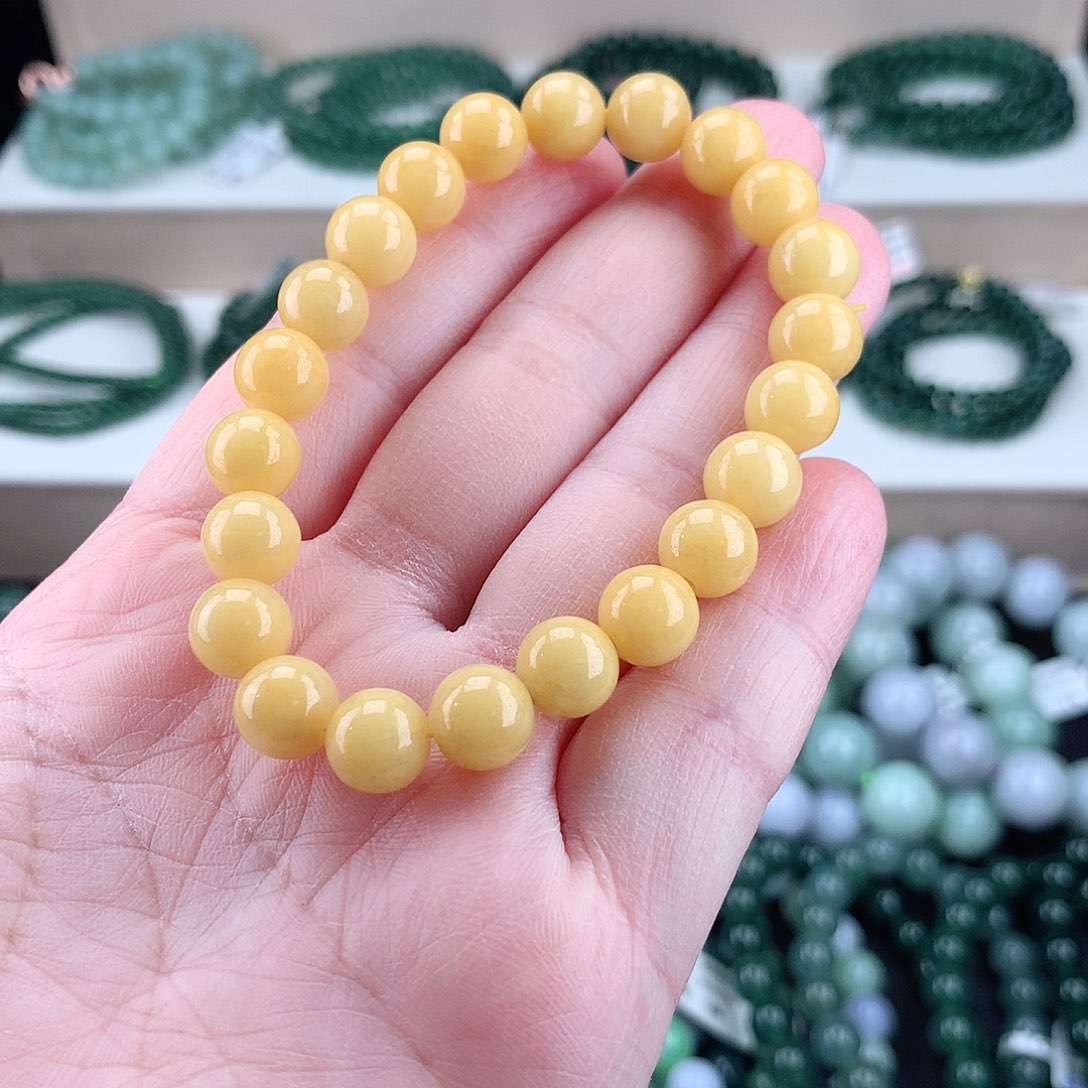 翡翠毛衣链未镶嵌