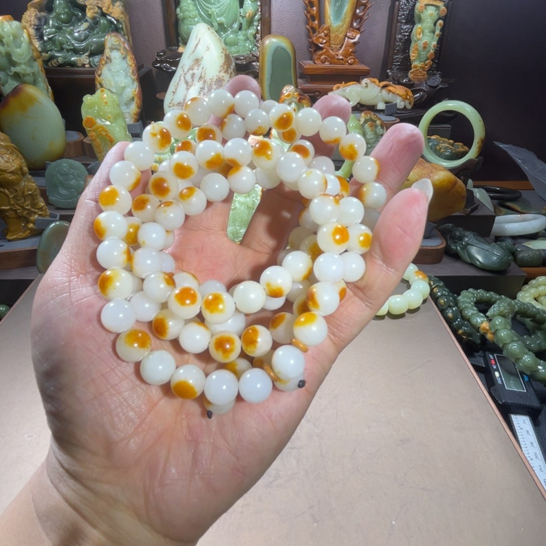 和田玉和田玉108卡1.0未镶嵌