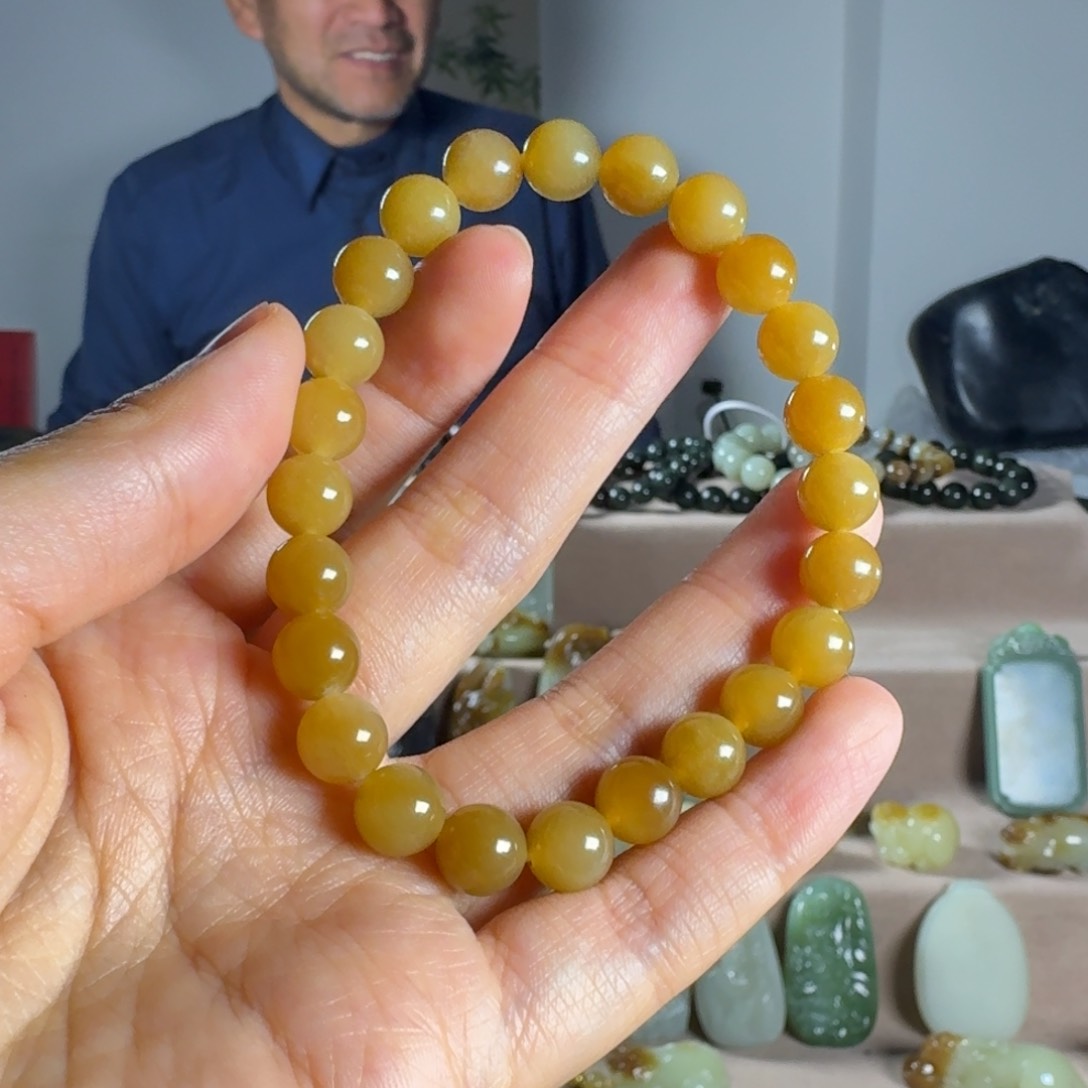 和田玉（糖玉）手链未镶嵌