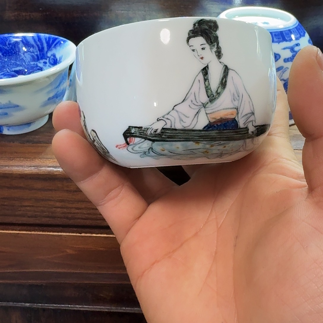 瓷片独**楼当代景德镇陶瓷手绘茶具