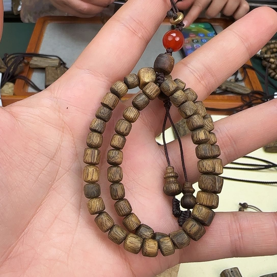 沉香吊坠手机链桶珠7.8多样性发一