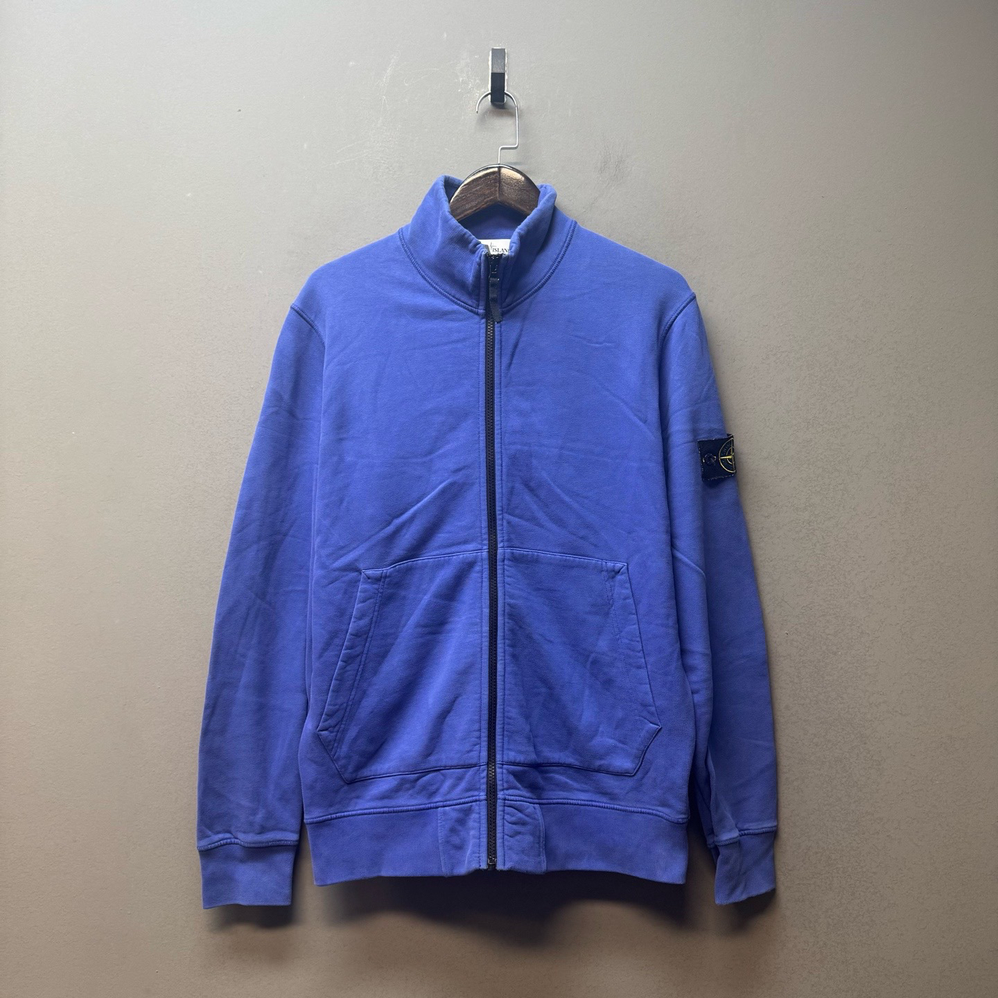 一口价 Stone island 石头岛/20608/电光紫立领校服夹克 L码 A级