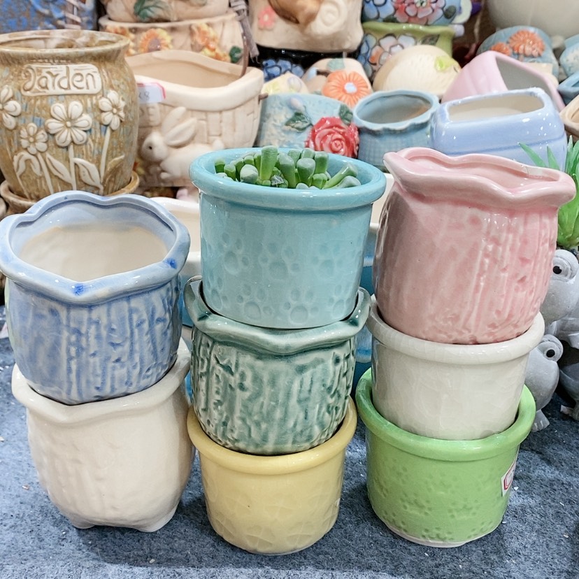 【闪购商品】红陶陶瓷花盆，多肉花盆