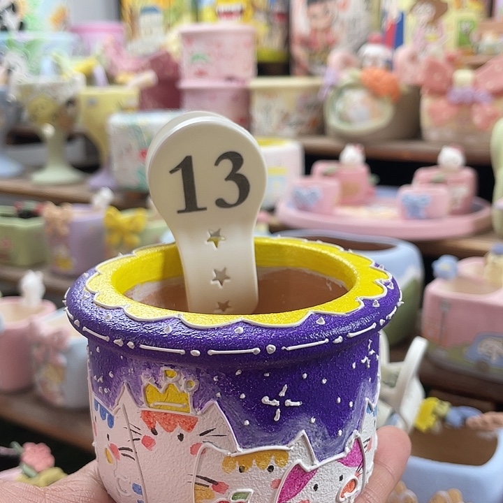 13…..手工手绘花盆