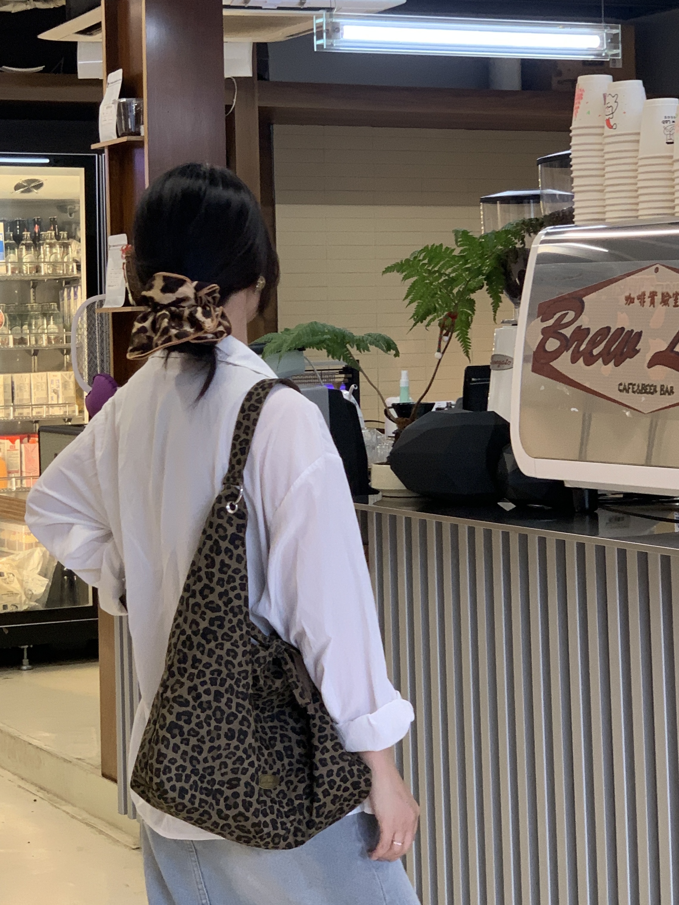 豹纹｜双面背大容量购物袋女通勤托特包手提包单肩腋下包包