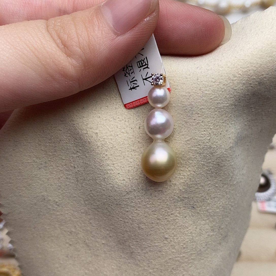 海水珍珠颈饰银S925镶嵌