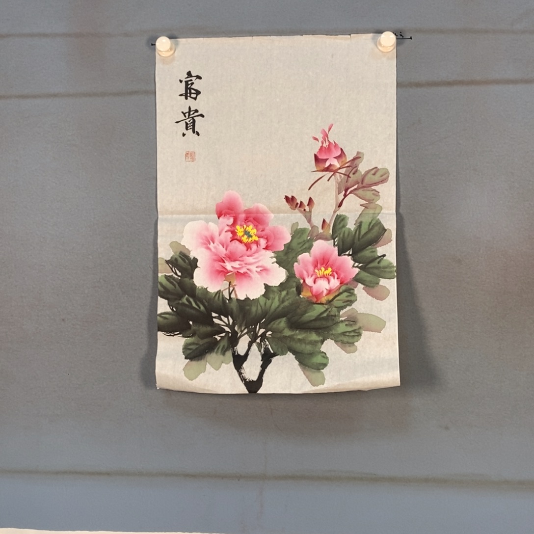 国画370牡丹花盛开的时候