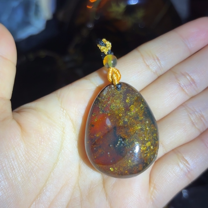 琥珀未镶嵌裸石琥珀吊坠