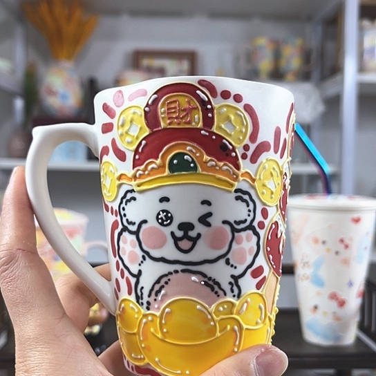 手绘高温釉下彩陶瓷