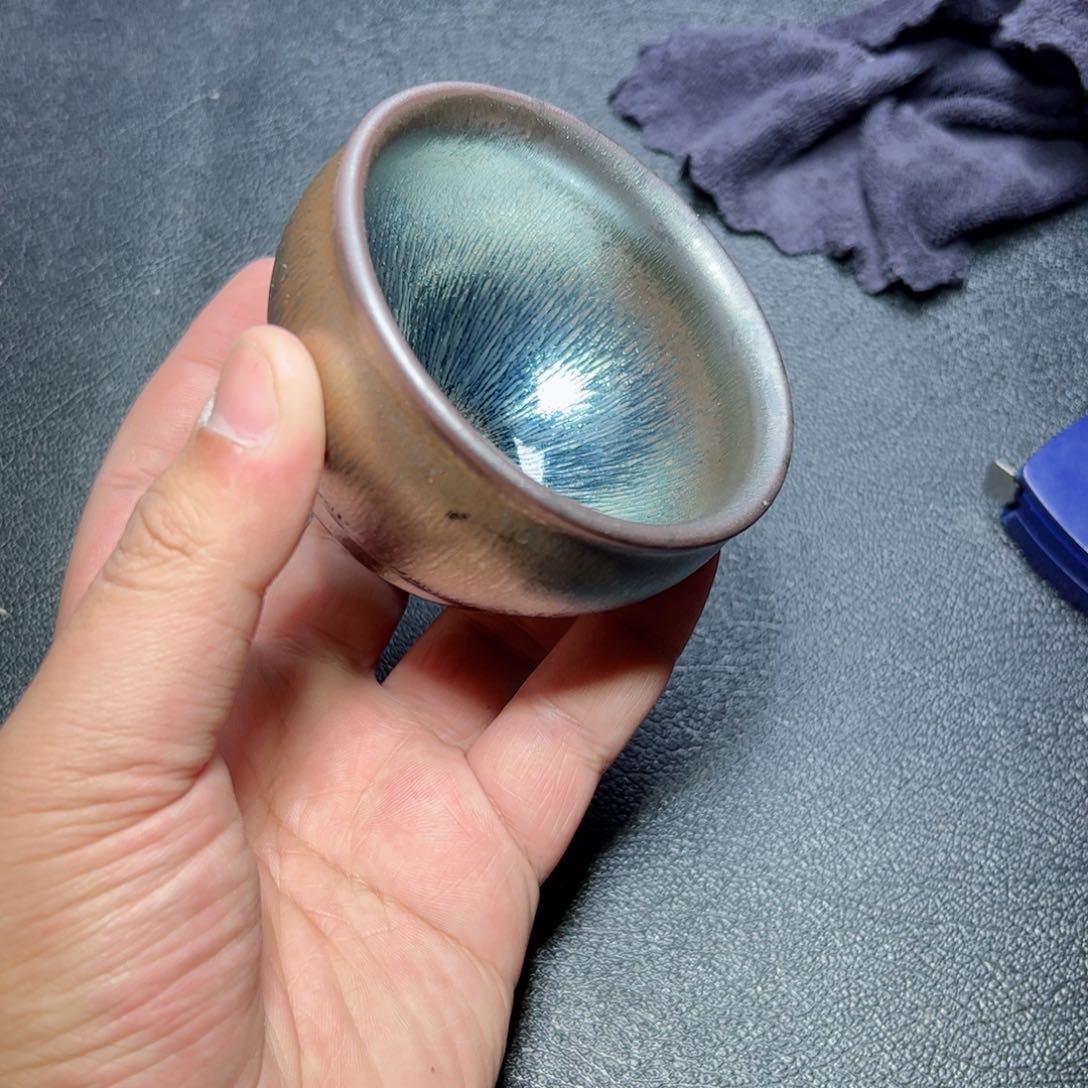 茶盏银豪建窑建盏主人杯