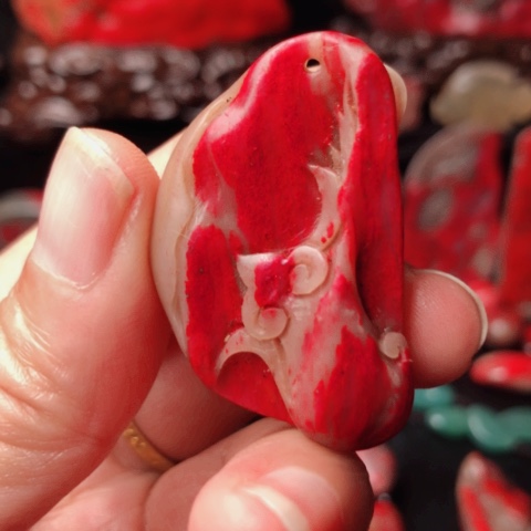 昌化鸡血石昌化鸡血石挂件