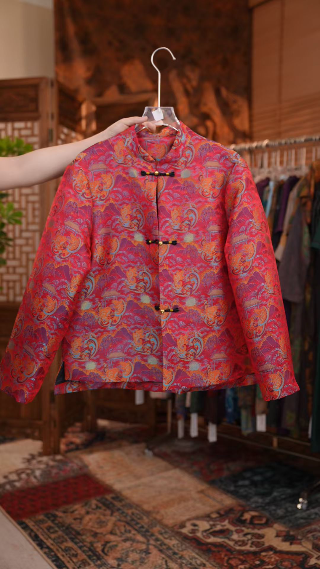 A0273新中式国风气质新款减龄百搭时尚显瘦款加厚保暖长袖外套