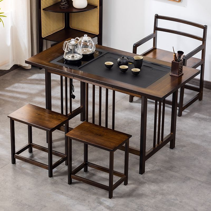 中式阳台茶桌椅泡茶台家用小户型功夫茶具烧水套装办公室中式茶几