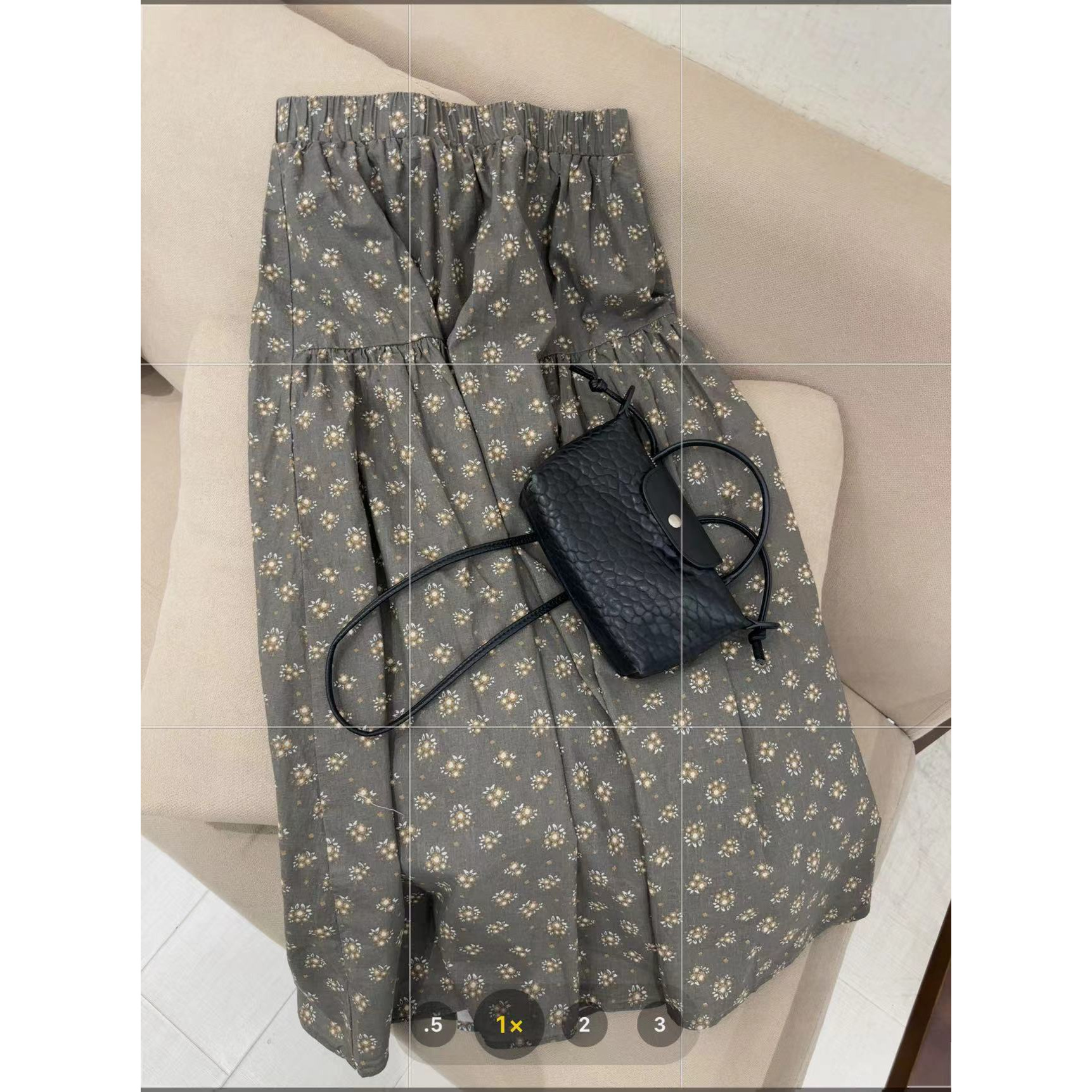 韩版碎花半身裙5795