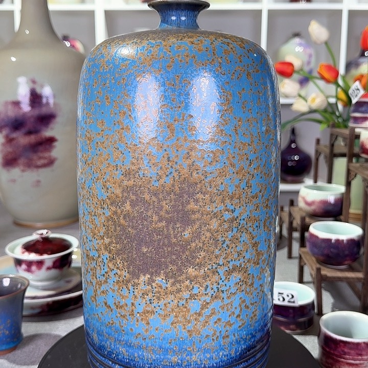 摆件岳****色钧窑福利摆件纯手工