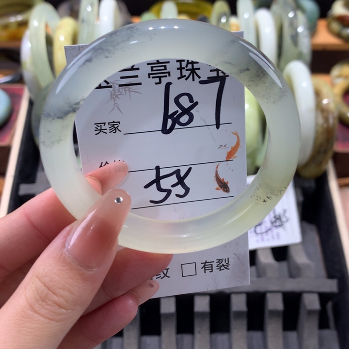 未镶嵌蛇纹石玉手镯