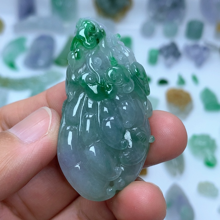 翡翠未镶嵌吊坠(不含链)