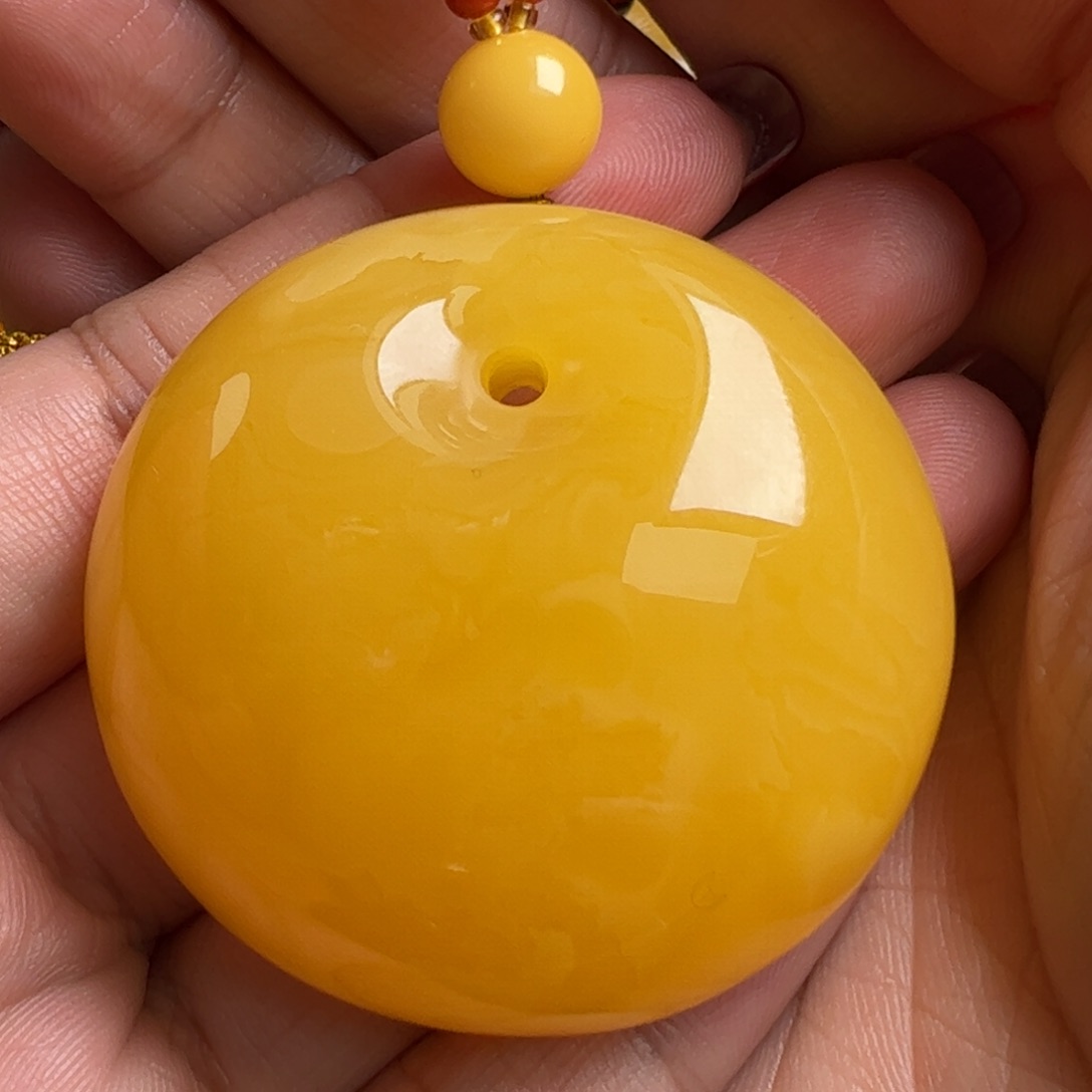 蜜蜡毛衣链未镶嵌无优化