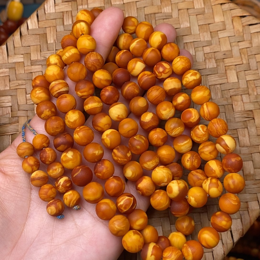 蜜蜡裸石未镶嵌木*蜜蜡